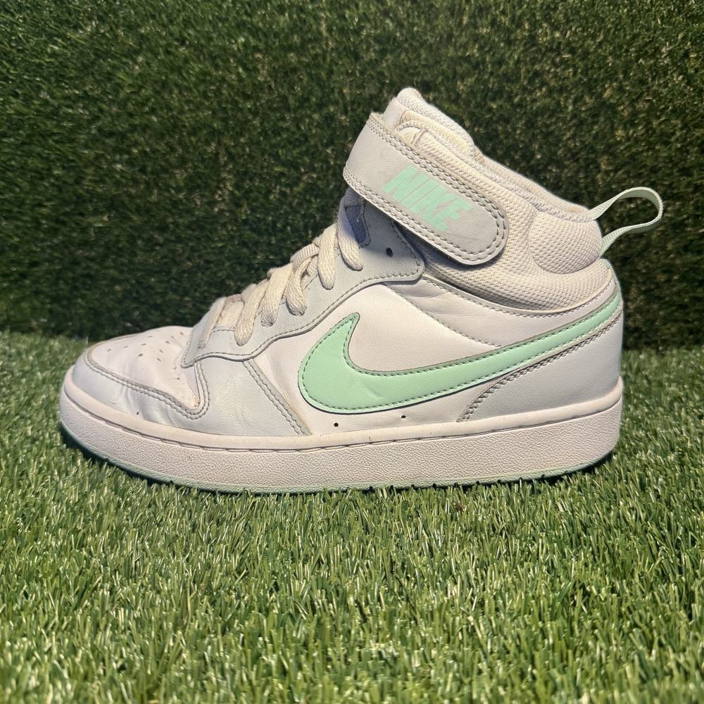 Size 5Y - Nike Court Borough Mid 2 'Pure Platinum Mint Foam’ CD7782-011